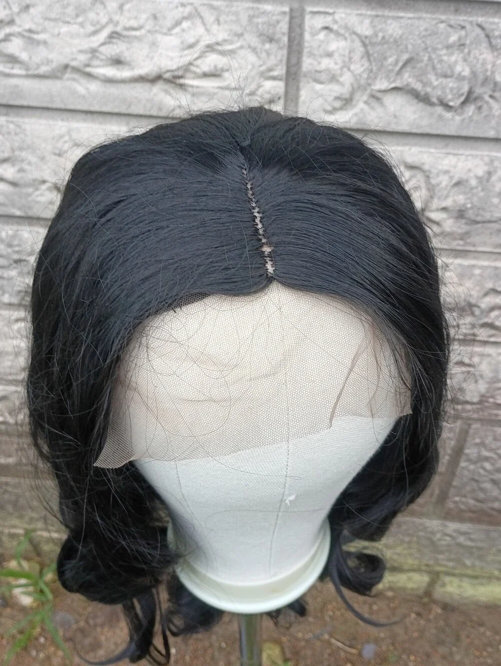 Black Lace Front Long Wavy Women's Wig